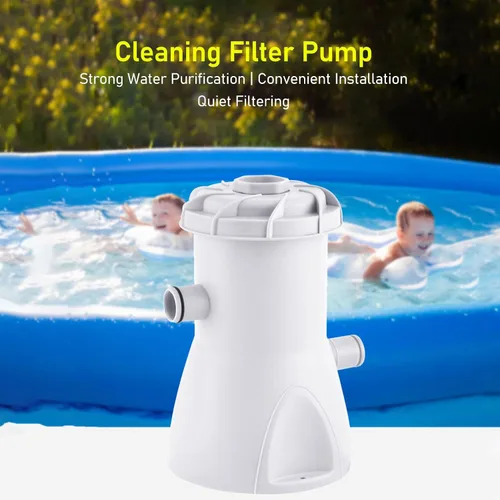 Miniatura 9 de Bomba de filtro de piscina 40W, bomba de filtro de piscina 800GAL por hora Filtro de piscina de tierra para impurezas de filtro de piscina