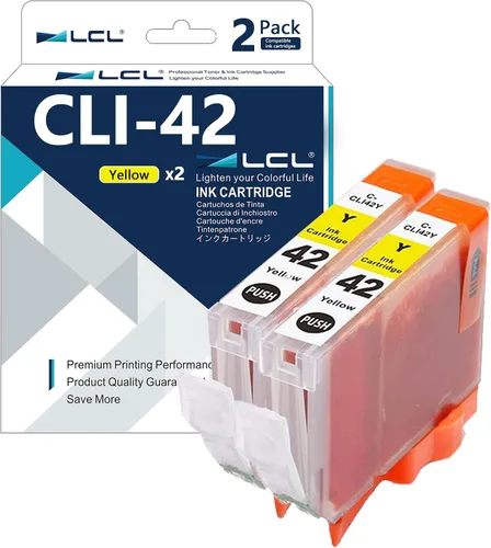 Miniatura 9 de LCL Cartucho de tinta de repuesto compatible para Canon CLI42 CLI-42 GY CLI-42GY Pro-100 Pro-100S (paquete de 2 unidades), color gris