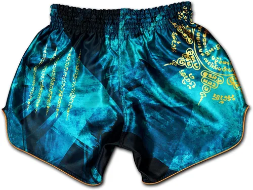 Miniatura 2 de Muay Thai Shorts Kickboxing Martial Arts Combat Fight MMA UFC Boxer Boxing Trunks unisex, Blanco