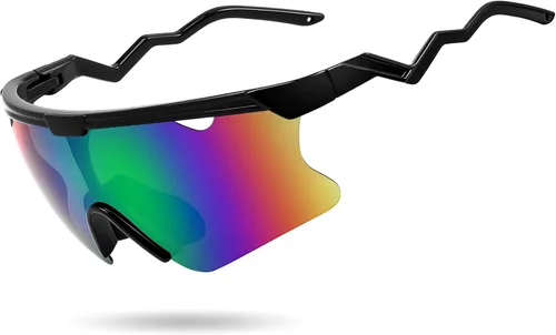 Miniatura 11 de FEISEDY Gafas de sol para hombres y mujeres, polarizadas grandes retro sin montura TR90 marco para béisbol, ciclismo, deportes B4073 Marco