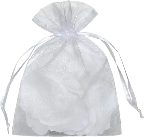 Miniatura 15 de YunKo - 50 bolsas de organza con cordón de 6 x 9 pulgadas, bolsas de malla para joyas, regalos, bolsas de protección para frutas, bolsa de regalo