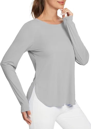 Miniatura 43 de BALEAF - Camisetas de sol de manga larga para mujer, con FPU 50+, para senderismo, ligeras, de secado rápido, protección contra rayos ultravioleta