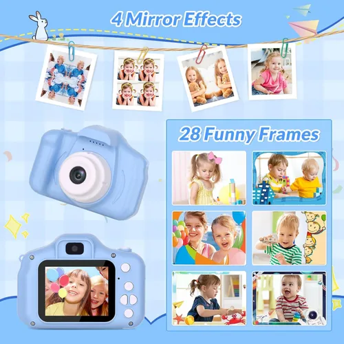Miniatura 5 de Mafiti Cámara para Niños, Cámara Digital Mini Selfie de 26MP HD para Niños, Cámara para Niños Pequeños de Vídeo 1080P, Juguete al Aire Libre