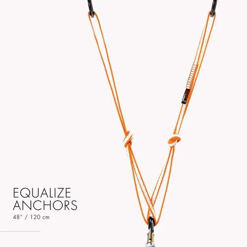 Miniatura 4 de GM CLIMBING CE UIAA del corredor 22kN de la honda de 36.1 ft m UHMWPE certificado Naranja