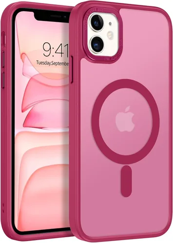 Miniatura 16 de BENTOBEN Funda para iPhone 11, Funda de teléfono para iPhone 11 Funda Magnética [Compatible con Mag Safe] Translúcida Mate Delgada Resistente a Negro