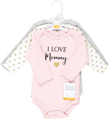 Miniatura 2 de Hudson Baby Body unisex de algodón de manga larga, para bebé