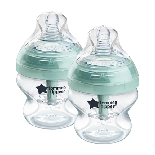 Miniatura 13 de Tommee Tippee Advanced Anti-Colic - Juego de 10 piezas de biberones y chupetes anticólicos, biberones sin BPA de 5 y 9 onzas, para recién nacidos a