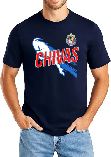 Miniatura 9 de Icon Sports Official Club Deportivo Guadalajara - Chivas Cotton T-Shirt - Unisex Adult