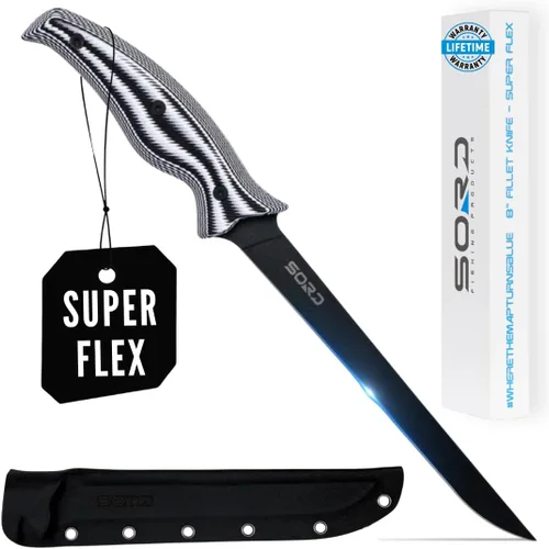 Miniatura 7 de SORD Cuchillo de filete – Cuchillos de filete de 5 a 9 pulgadas para peces – Cuchillo afilado para deshuesar – Pesca en agua salada y agua dulce