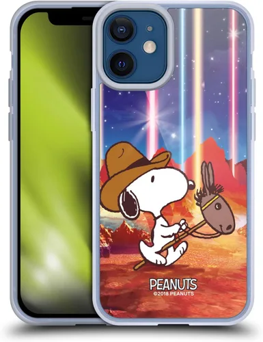 Miniatura 53 de Head Case Designs Funda de gel con licencia oficial de Peanuts Nebula Cactus Needles Snoopy Space Cowboy [protección de grado militar] compatible