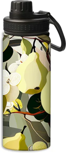 Miniatura 25 de Botellas de agua aisladas de 18 onzas, con estampado de mal de ojo, botella de agua deportiva aislada de doble pared a prueba de fugas, taza térmica