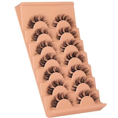 Miniatura 7 de Extensiones de pestañas de racimo naturales, rizado D, pestañas postizas individuales y dispersas, para colocar en casa, multipack de extensiones