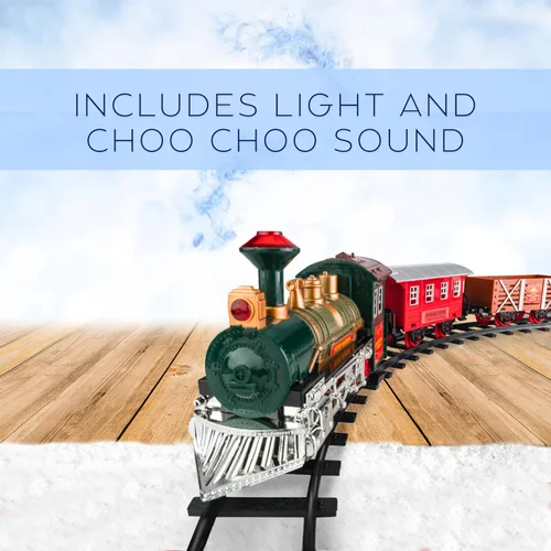 Miniatura 4 de Juego de tren eléctrico para niños de 4 a 8 años Juego de trenes para niños de 4 a 8 años Juegos de trenes a batería con luces y sonidos, motor