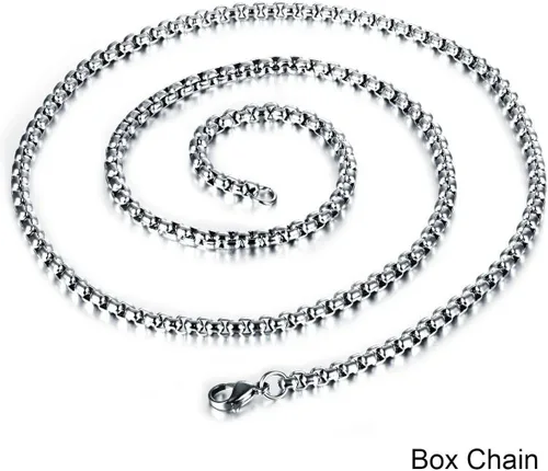 Miniatura 6 de Collar punk con colgante de llave de número romano para hombre y mujer, cadena de acero inoxidable de 24 pulgadas