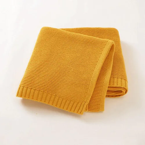 Miniatura 10 de Manta de punto de algodón con nombre bordado personalizado para bebé, niño, niña, manta suave, para baby shower, manta transpirable para cochecito