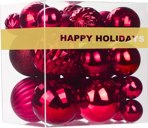 Miniatura 200 de Bolas de Navidad Grandes de 3.2" en Azul Bebé - Adornos para Árbol de Navidad, Bolas Colgantes Inastillables para Cumpleaños, Halloween, Boda