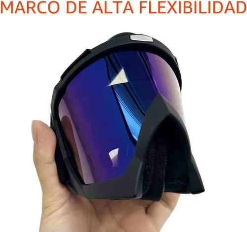 Miniatura 6 de Paquete de 2 gafas de motocross para ATV y bicicleta de tierra, gafas de motocicleta para hombres y mujeres, MX, para conducción, UTV, gafas