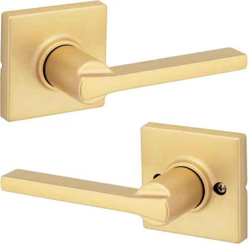 Miniatura 54 de Kwikset Casey - Manija de puerta de paso interior, palanca para puertas de armario y pasillo, manija reversible sin bloqueo, negro mate