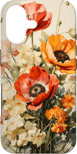Country Farm Woman Vintage Watercolor Flower Case for iPhone 17
