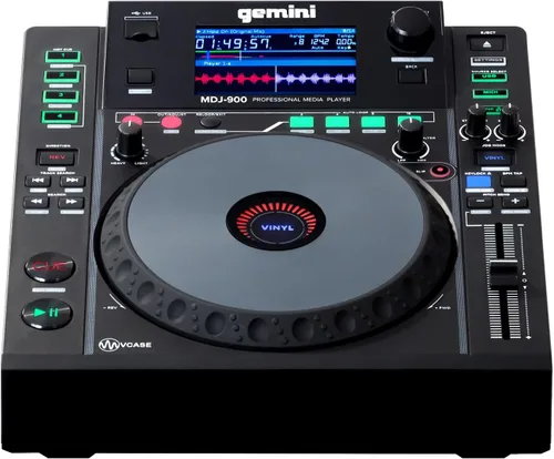 Miniatura 10 de Gemini Sound MDJ-600: Reproductor de medios DJ profesional CD y USB con pantalla de 4.3", ruedas de selección táctiles capacitivas, controlador MIDI