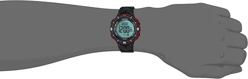Miniatura 2 de Reloj con correa de silicona negro Armitron Sport 408391BRD rojo acentuado digital con cronógrafo para hombre