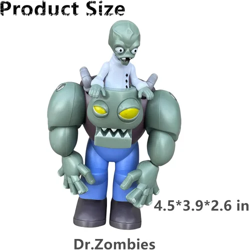 Miniatura 3 de JHESAO Plants and Zombies Toys Figuras de acción Dr. Zombies PVZ Juego de juguetes serie 1 2 Grandes regalos para niños y fanáticos, cumpleaños