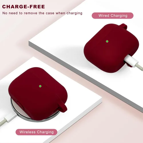 Miniatura 6 de KOUJAON Funda compatible con AirPods Pro 3 2025 con kit limpiador de llavero brillante, funda de silicona para auriculares inalámbricos AirPods Pro