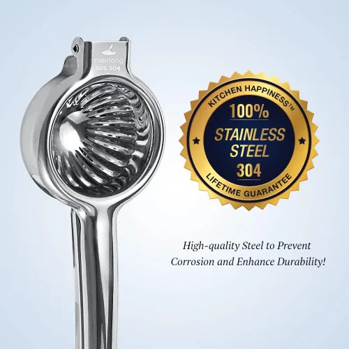 Miniatura 2 de Exprimidor de limón mejorado meidong Super Stainless Steel 304 Exprimidor manual de cítricos para exprimir limón y limas, verduras