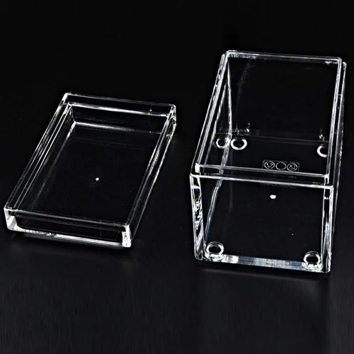 Miniatura 5 de YTBH-08328 - Organizador de bolsas de té de acrílico, caja de té, soporte con tapa para bolsas de té, café, paquetes pequeños, edulcorantes