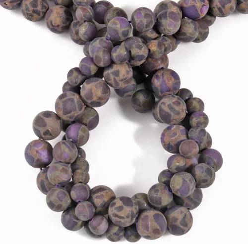 Miniatura 20 de Cuentas de Apatita 10mm 35 Piezas de Piedra para Hacer Joyería, Cuentas Grandes, Pulseras, Keychaian, Cuentas Sueltas Redondas Lisas, Cuentas
