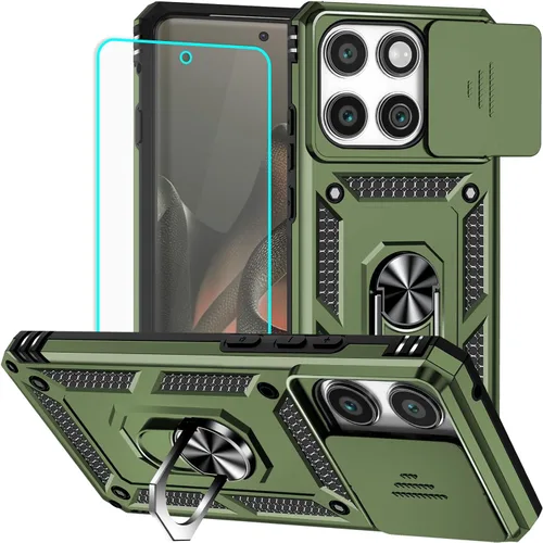Miniatura 17 de Funda para Moto G Pure, funda Moto G Power 2022, soporte giratorio de grado militar de 360° (resistente), fundas protectoras a prueba de golpes