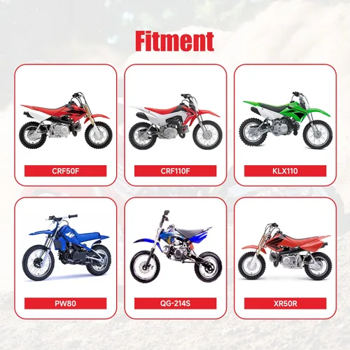 Miniatura 4 de GREHUA Tubo de motocross 80/100-12 compatible con KLX110 CRF110 PW80 SSR125 TTR110, tubo interior 2.75/3.00-12 para 125cc 110cc 90cc 50cc Tao Tao
