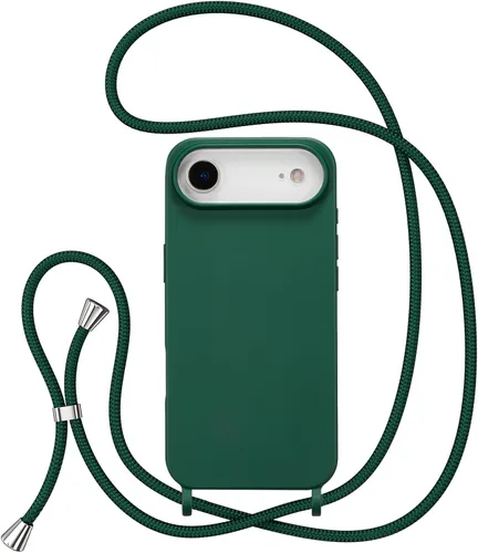 Miniatura 45 de ZTOFERA Funda Crossbody para iPhone 15 Pro con Correa de Cordón Ajustable, Funda Suave de Silicona Líquida para iPhone 15 Pro 6.1 pulgadas - Rosa