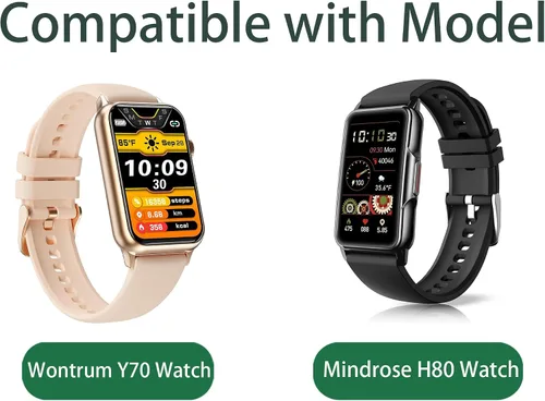 Miniatura 2 de Lamshaw Compatible con la correa de reloj inteligente Mindrose, correa ajustable elástica elástica de 0.71 pulgadas, compatible con reloj Mindrose