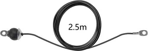 Miniatura 3 de LFJ Replacement Gym Cable with Stopper Ball Fitness Pulley Cable Steel Wire Rope for Cable Machine Home Gym Weight Lift Pulley System Negro