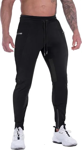 MAIKANONG Pantalones deportivos para hombre, pantalones cónicos, informales, para entrenamiento, gimnasio, entrenamiento, pantalones ajustados con