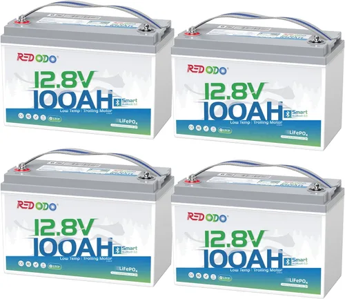 Miniatura 27 de Redodo Batería LiFePO4 de litio de 12 V 100 Ah, batería del grupo 31 integrada en BMS de 100 A, hasta 15000 ciclos, 10 años de vida útil, perfecta