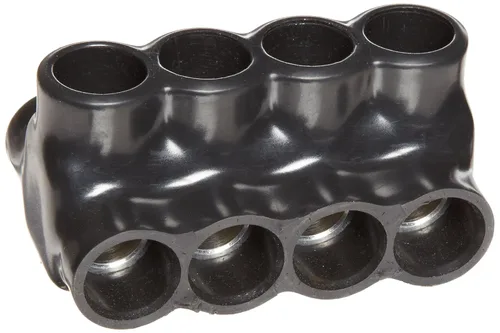 Miniatura 44 de Morris Productos 97643 Conector multi-cable, aislado, entrada dual, negro, 3 puertos, 250 - 6 rango de cables, 5/16" Allen Hex 3 Puertos, 250 - 6