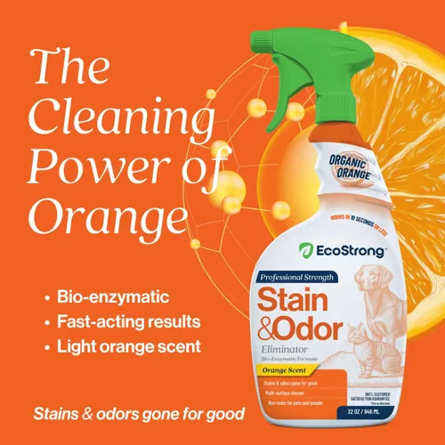 Miniatura 3 de Eliminador de olores de naranja Desodorizante de olores para mascotas para olores fuertes Limpiador de manchas enzimáticas para gatos, perros