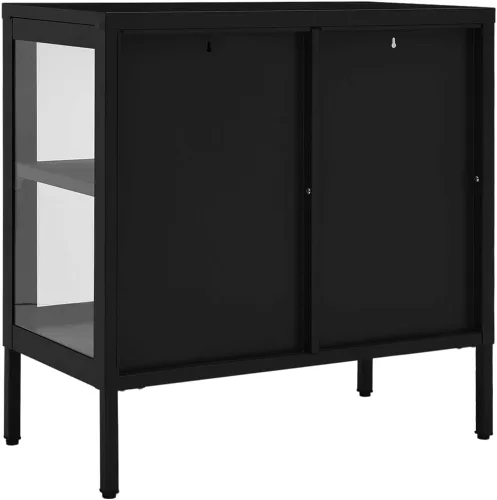 Miniatura 6 de Aparador negro, vitrina, gabinete de barra de café, gabinete de sala de estar, estantería, vitrinas para sala, gabinete de consola, armarios