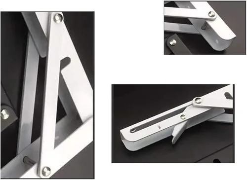 Miniatura 3 de Mesa flotante para montar en la pared, escritorio plegable para ordenador, mesa de comedor multifunción, diseño de vidrio templado, para banco