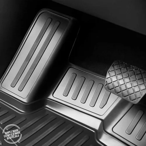 Miniatura 5 de OMAC Alfombrillas de piso para Kia Soul EV 2015-2019, alfombrillas para automóvil para todo clima, 3D, ajuste personalizado, alfombrilla de goma