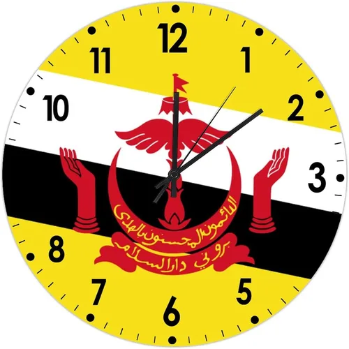 Miniatura 736 de Cheyan Reloj de pared con bandera de Canadá de 12 pulgadas, silencioso, sin tictac, de PVC, funciona con pilas, reloj redondo decorativo, regalo