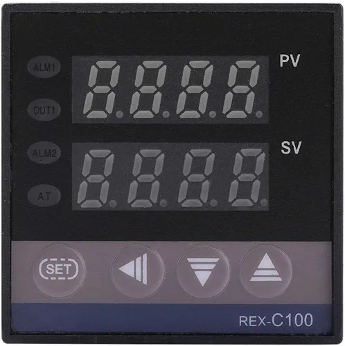 Miniatura 7 de Kit de controlador de temperatura PID LED REX-C100 con 40A SSR K Tipo Sensor de sonda AC 110V-240V 32.0 °F~2,372.0 °F Función de alarma para equipos