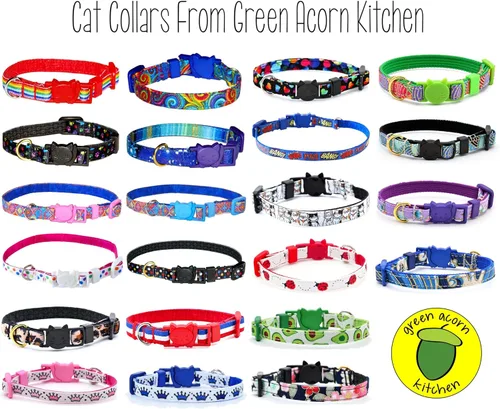 Miniatura 5 de Collar de gato con galaxia, Cosmos de azul y morado, 100% algodón, 3/8 pulgadas de ancho, 2 tamaños, hebilla de seguridad separable, hecho a mano