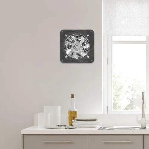 Miniatura 2 de DNYSYSJ Ventilador de escape de pared de 6 pulgadas, ventilador de alto flujo de aire, 110 V, 40 W, 2800 RPM, extractor de ventilación sin ruido