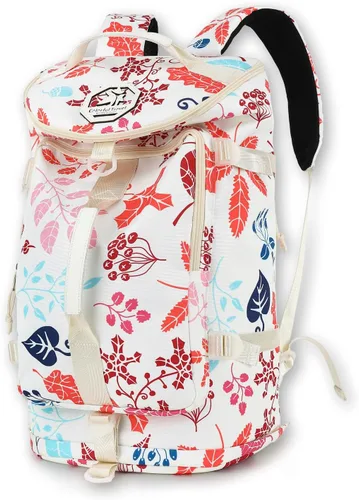 Miniatura 27 de Kalesi Bolsa de lona para gimnasio, 4 vías, impermeable, con compartimento para zapatos, para viajes, deporte, senderismo, laptop