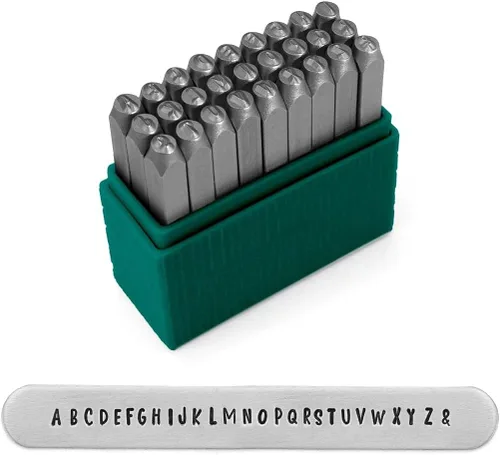 Miniatura 20 de Juego básico de sellos de metal Bridgette de ImpressArt, letras minúsculas y mayúsculas
