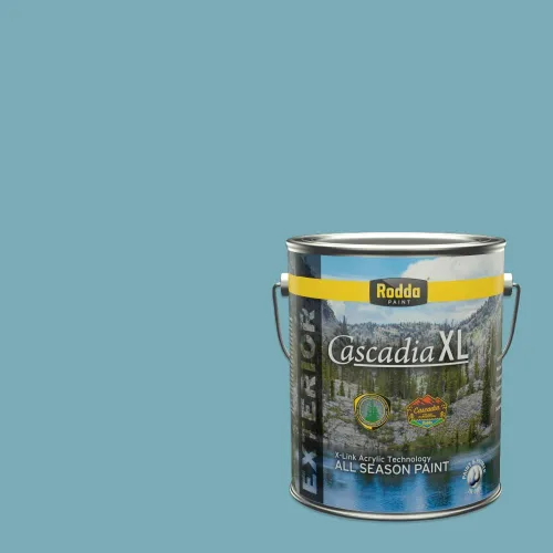 Miniatura 65 de Rodda Paint CASCADIA XL Pintura e imprimación satinada exterior en uno, cuarto de galón, Acapulco Dive