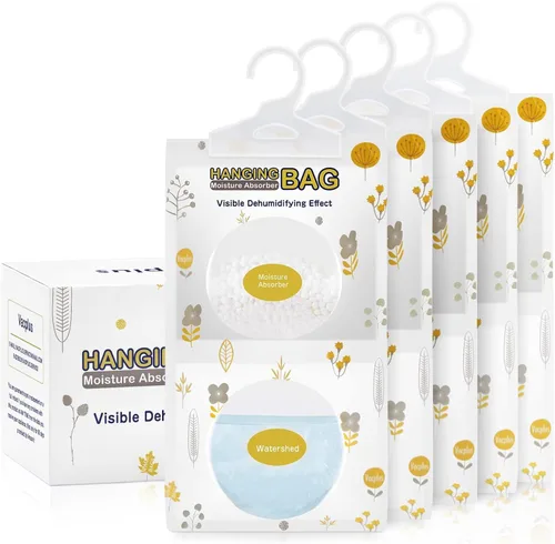 Vacplus Paquetes absorbentes de humedad, paquete de 5 sin fragancia, paquetes de humedad, paquetes desecantes, bolsas deshumidificadoras de armario